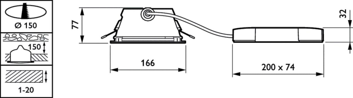 LED Downlight DN460B LED #01303200