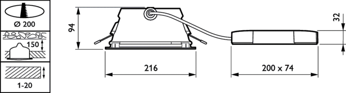 LED Downlight DN470B LED #01290500