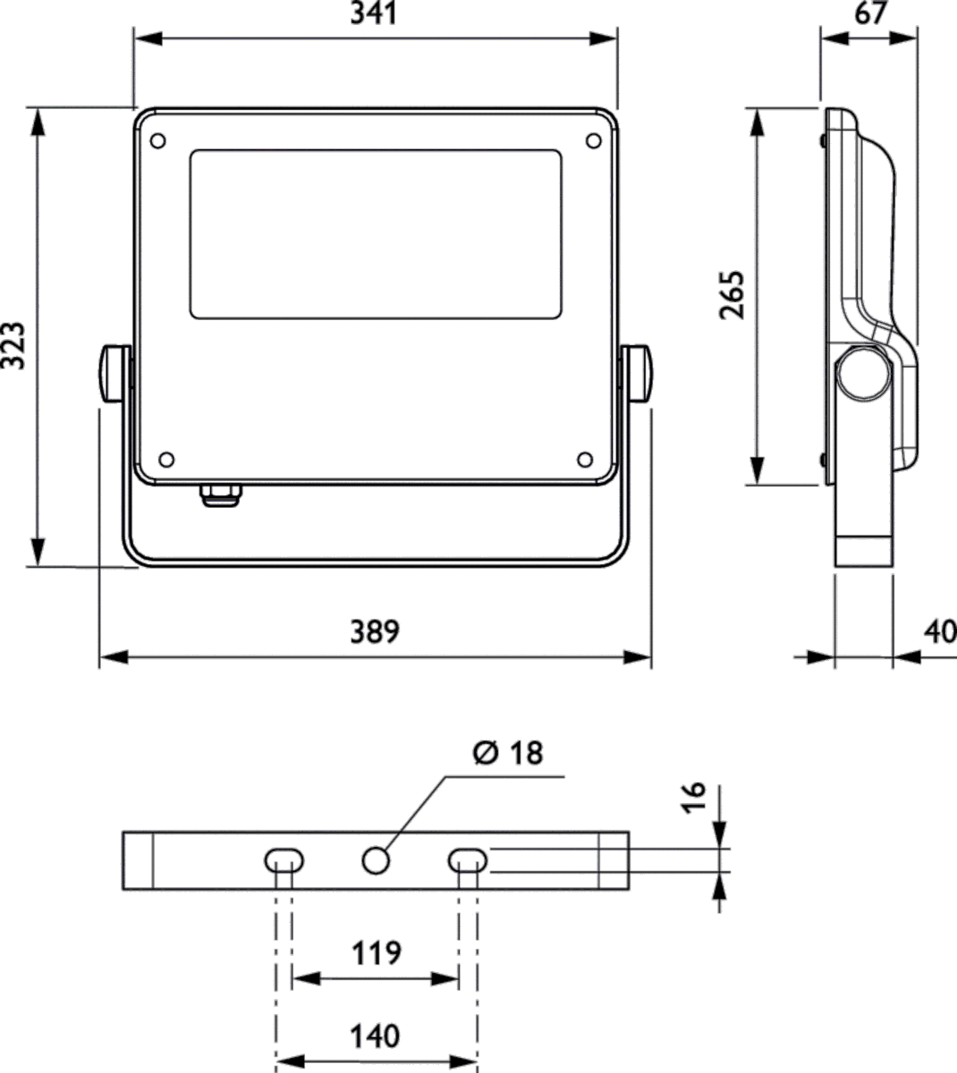 LED-Scheinwerfer BVP125 LED80-4S/730A