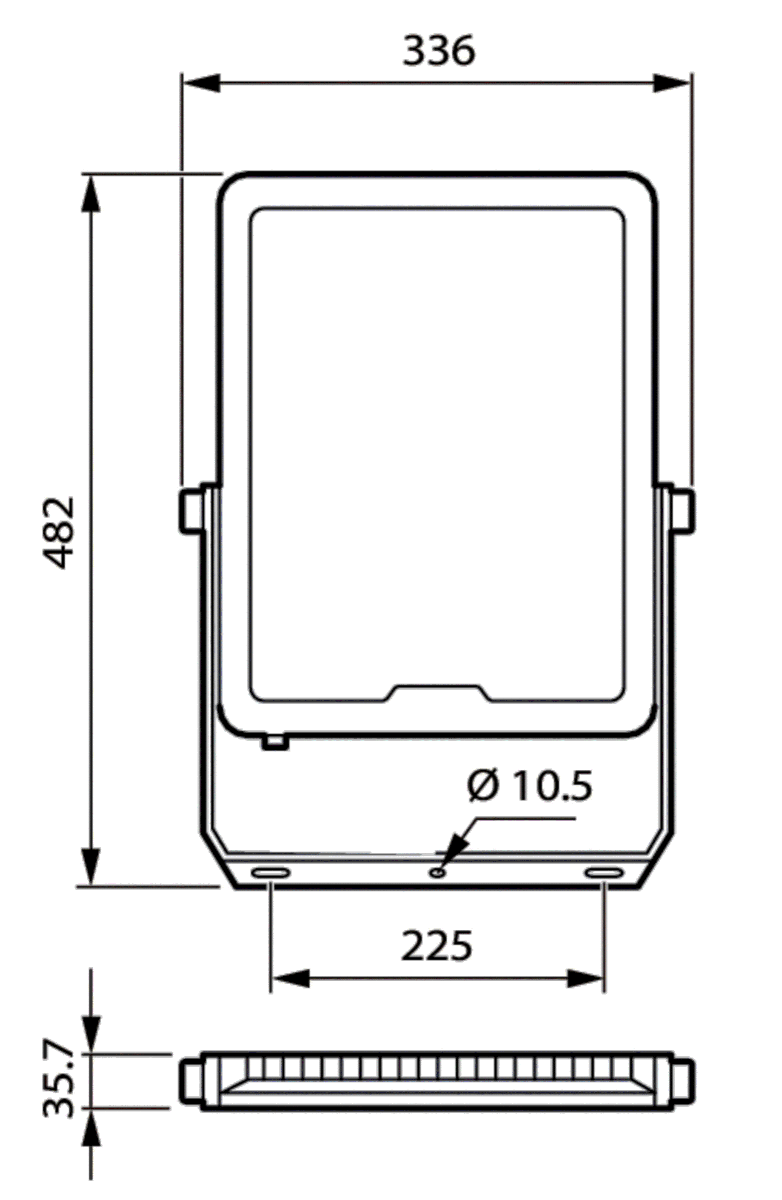 LED-Scheinwerfer BVP165 LED #53357899