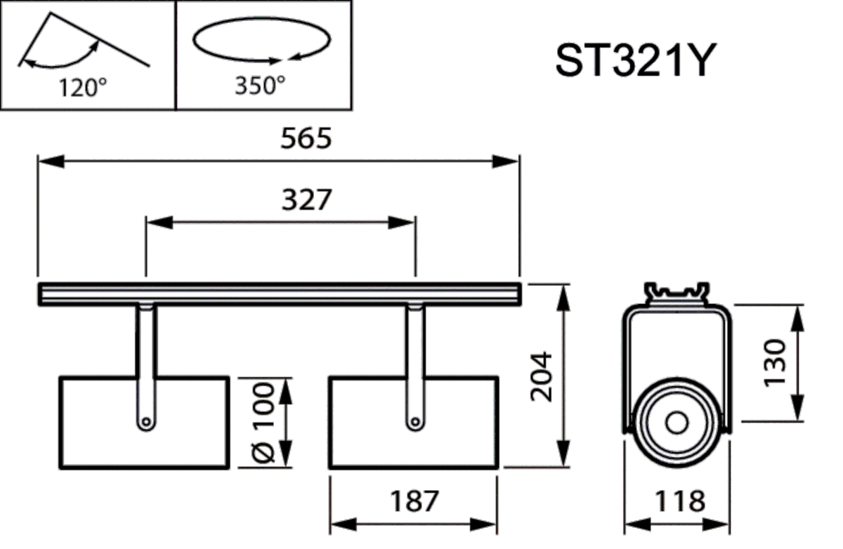 LED-Strahler f.Lichtband ST321Y LED #97500500