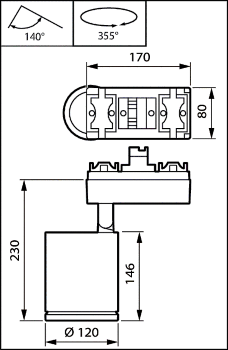 LED-Strahler f.Lichtband ST780S 39S #97739900