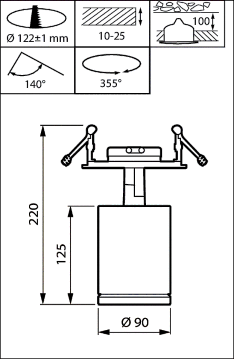 LED-Strahler ST770B 17S #97653800