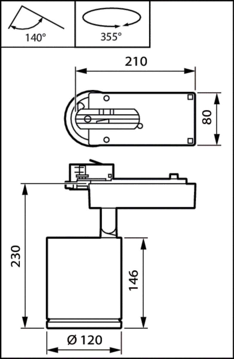 LED-Strahler ST780T LED #01013000