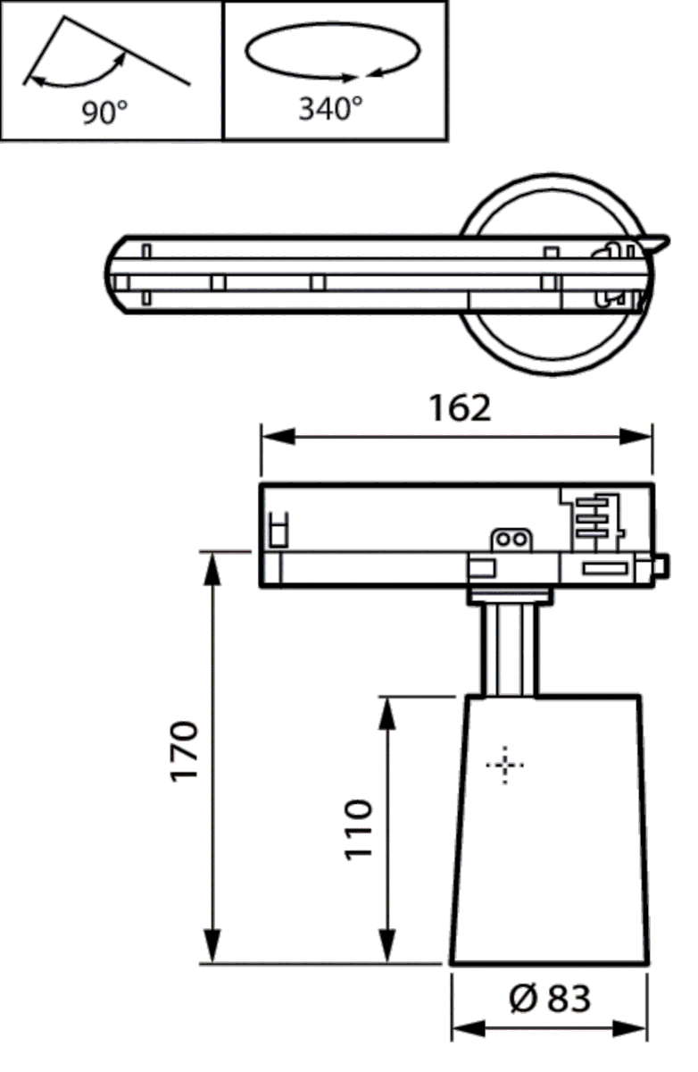 LED-Stromschienenstrahler ST210T 27S #01188500