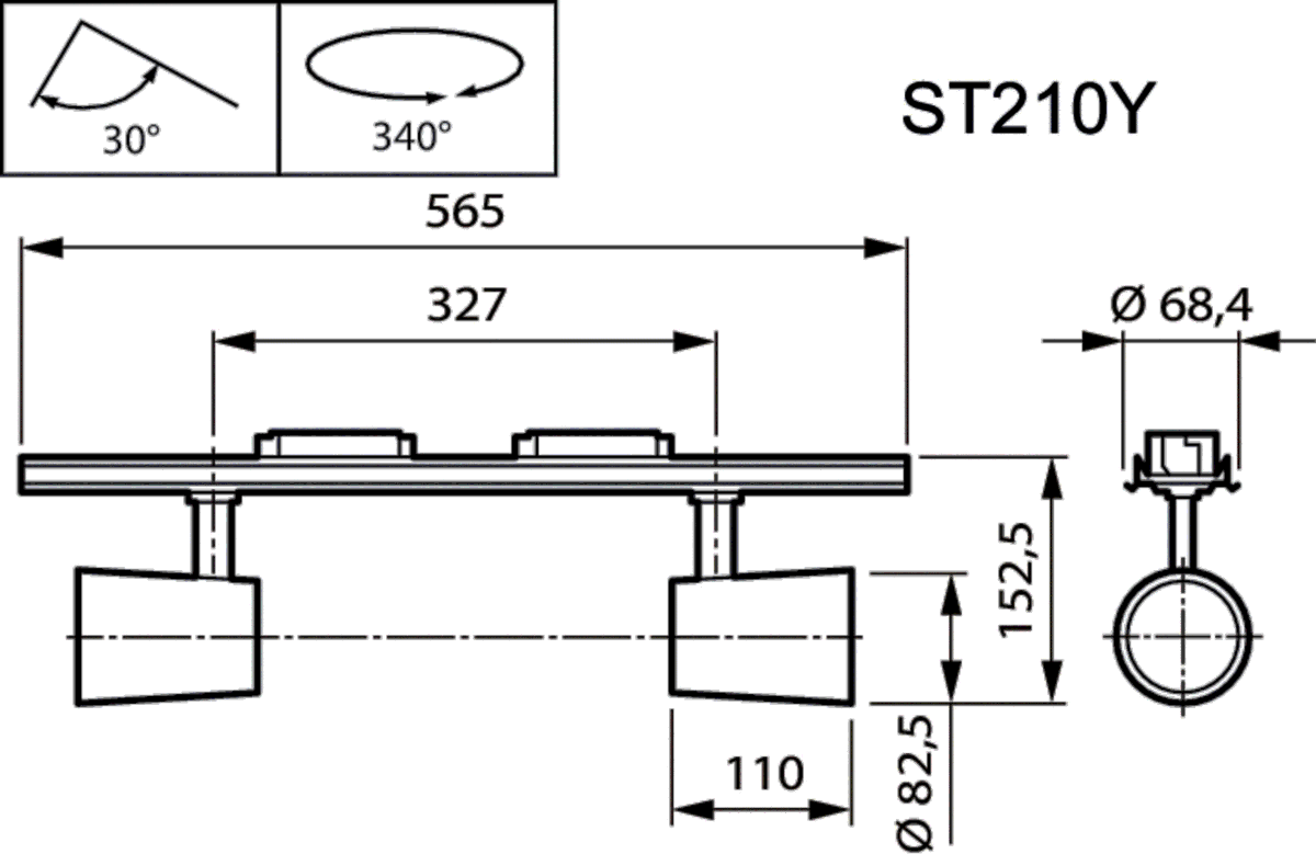 LED-Stromschienenstrahler ST210Y 19S #98276800