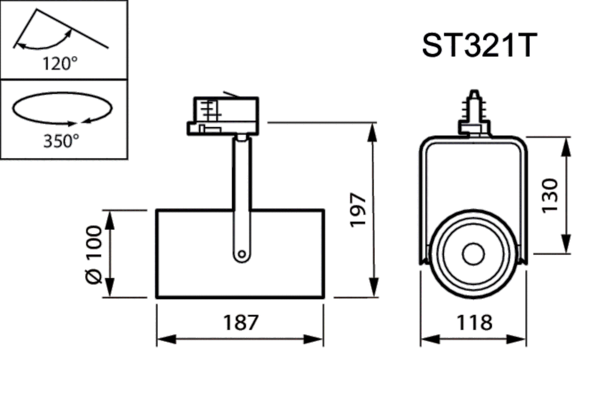 LED-Stromschienenstrahler ST321T LED #97182300