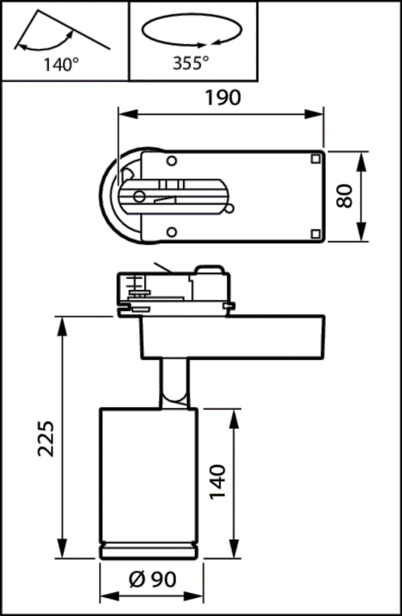 LED-Stromschienenstrahler ST770T 49S #97719100