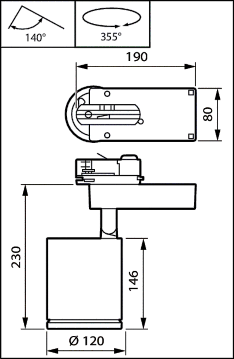 LED-Stromschienenstrahler ST780T 49S #97753500