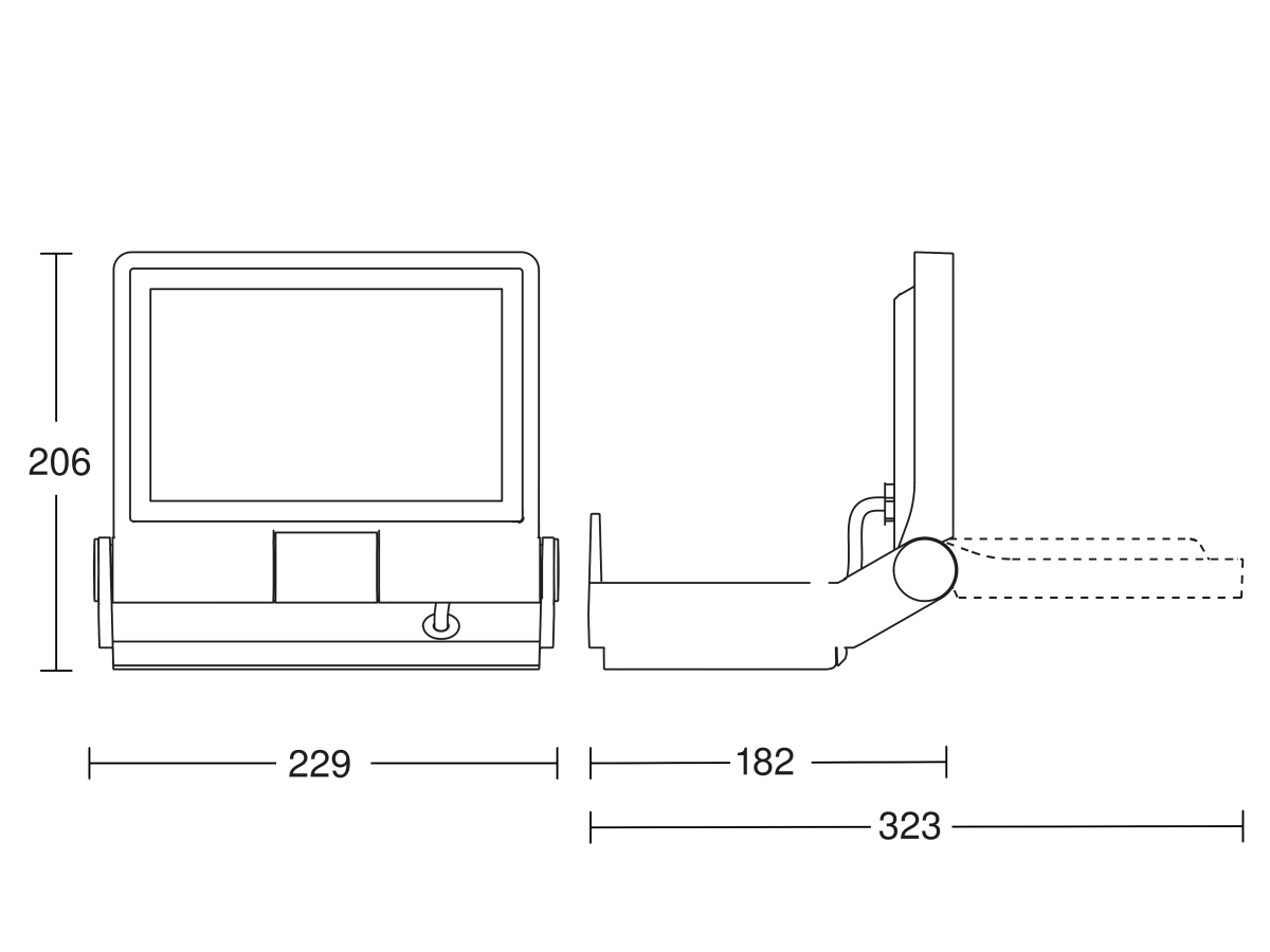 LED-Strahler ohne Sensor XLED PRO ONE 3000K