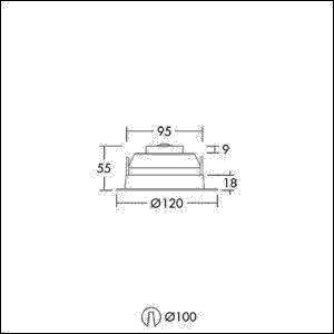 LED-Downlight AMY 100LED #96632753