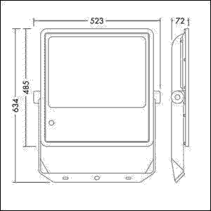 LED-Fluter LEOFLEXIP66300W840PC