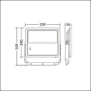 LED-Fluter LEOFLEXIP6680W830PC