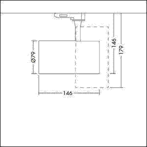 LED-Strahler LUCA L 38 3200 930BK