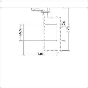 LED-Strahler LUCA M 38 2100 930BK