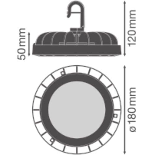 LED-Hallenleuchte HBCOMPV83W840110DEG