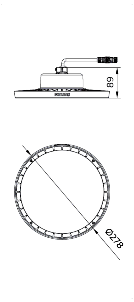 LED-Hallenleuchte BY100P LED #54298300