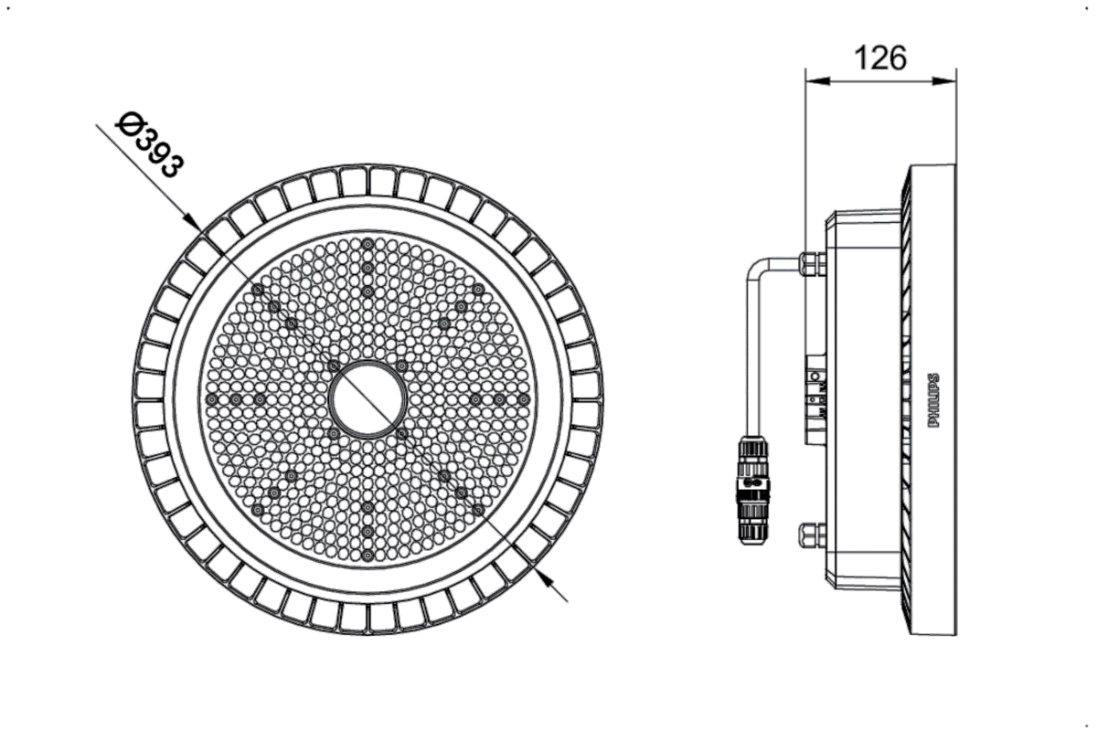 LED-Hallenleuchte BY122P G5 #95586800