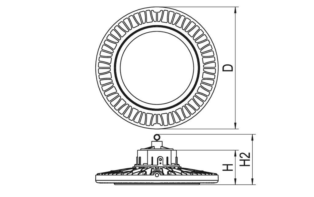 LED-Hallenstrahler LUNARO360DA #0336965