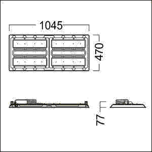 LED-Hallenleuchte CR2L20k840CHXNBLDOWH