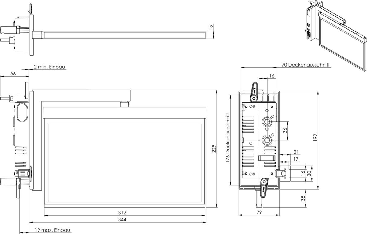 LED-Rettungszeichenleuchte AXRA401SC