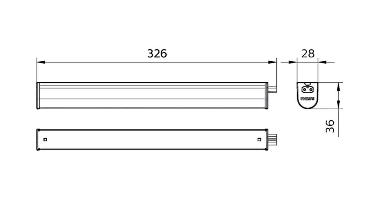 LED-Lichtleiste BN021CLED5S/830L300