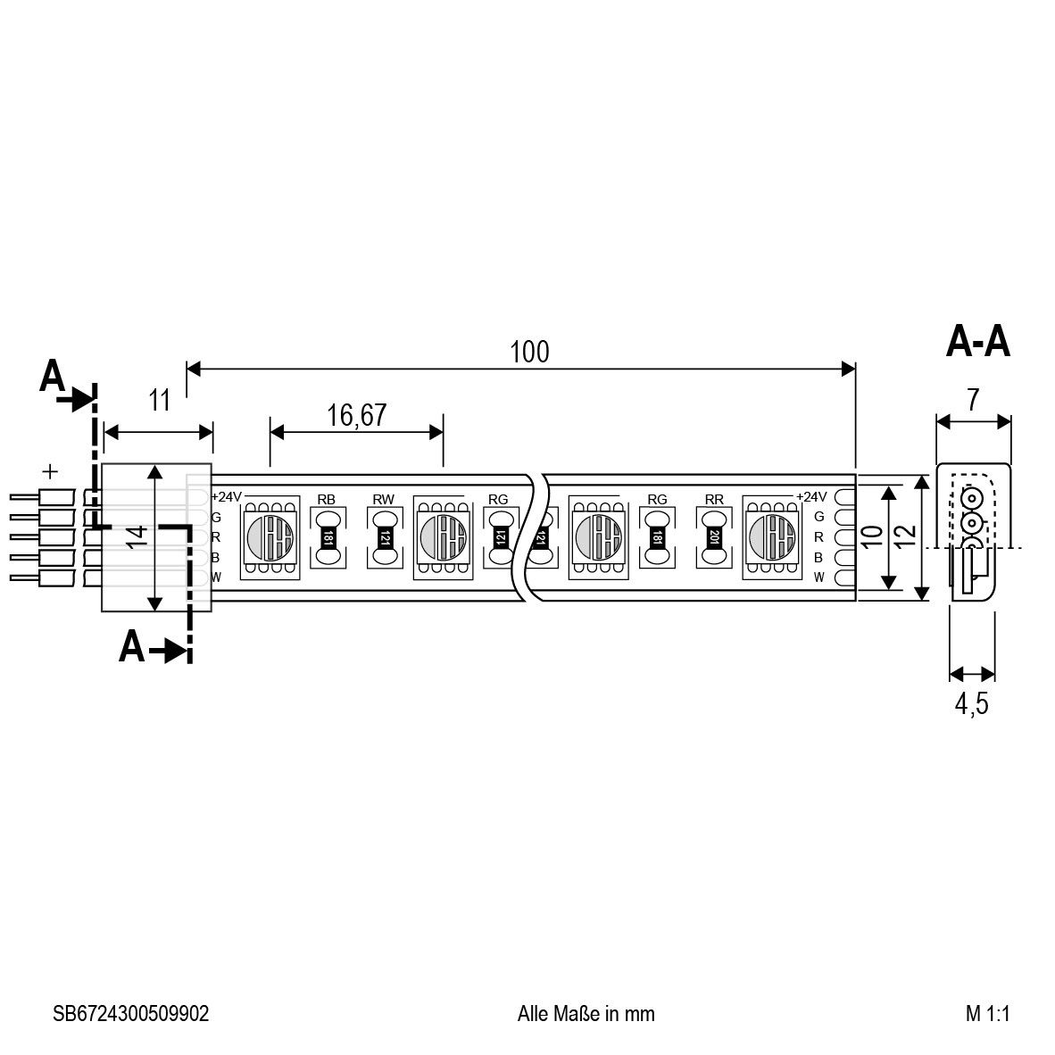 LED-Strip 24V SB6724150509902