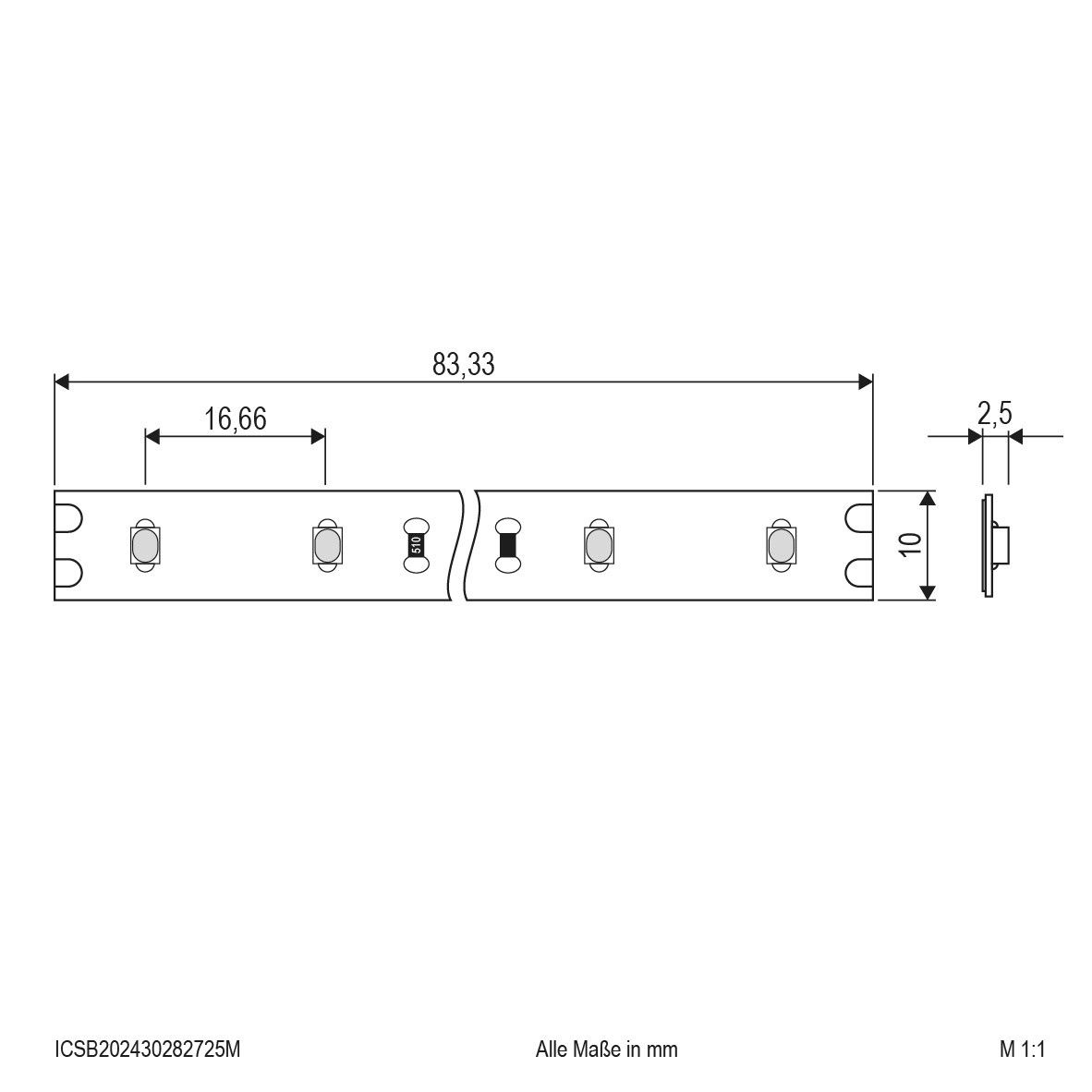 LED-Strip ICSB202430282725M