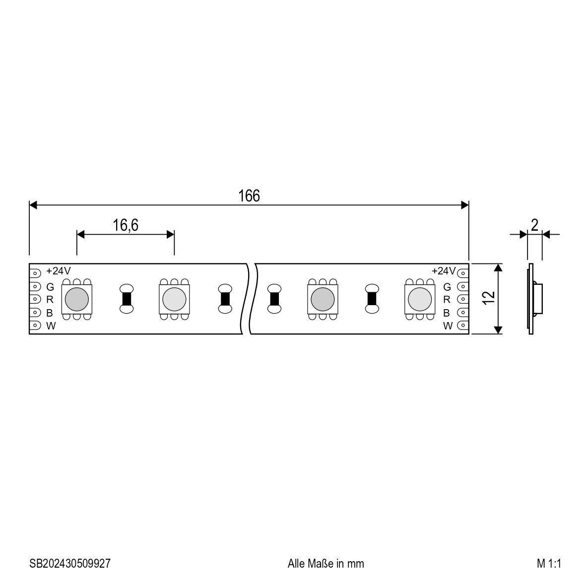 LED-Stripe IP20 5m SB202430509927