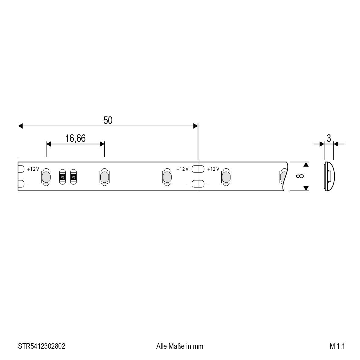 LED-Stripe IP54 5m STR5412302802