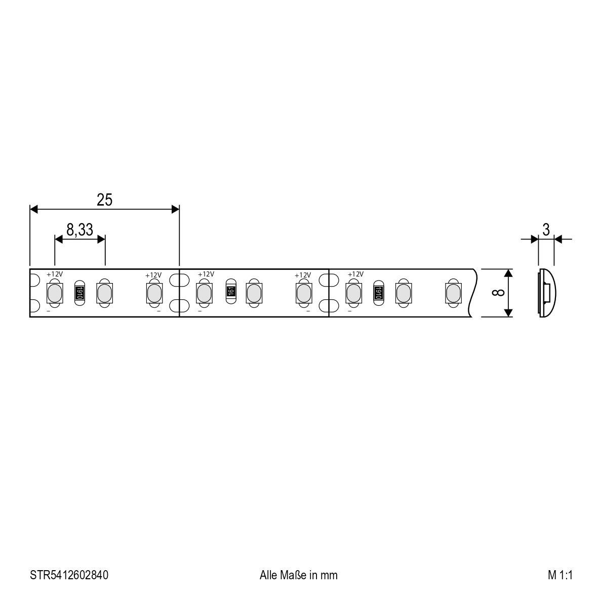 LED-Stripe IP54 5m STR5412602840