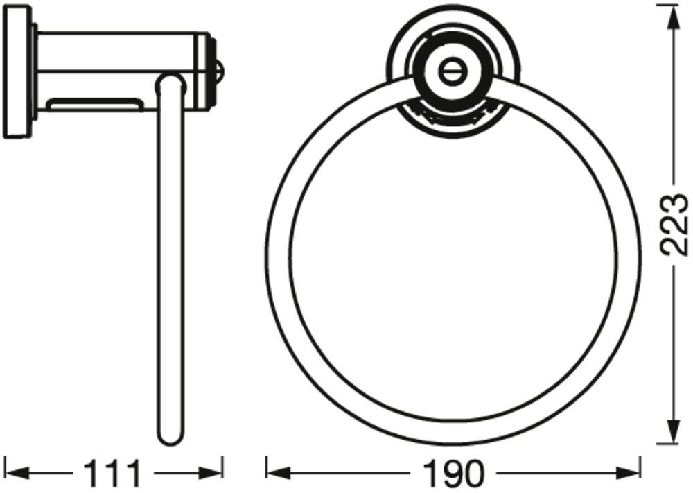 LED-Handtuchhalter BATHR #4058075758605