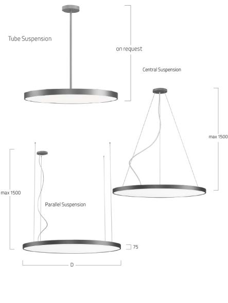 LED-Pendelleuchte BG1OSE-830M-D500-U