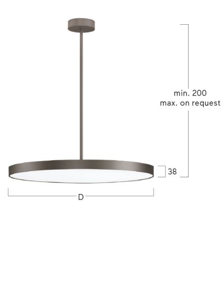 LED-Pendelleuchte BG5ABE-840M-D600-P