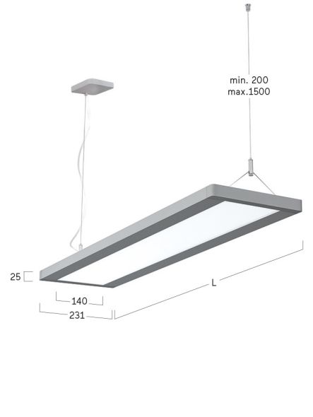 LED-Pendelleuchte JP4ABE-830M-L1210-Y