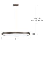 LED-Pendelleuchte BG5OBL-830H-D800-P