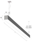 LED-Pendelleuchte LG5AEE-830E-L1182-Y