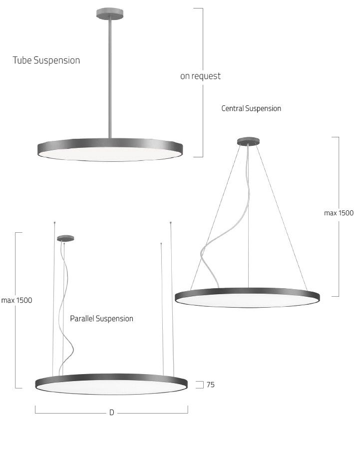 LED-Pendelleuchte BG1OSL-840M-D500-U