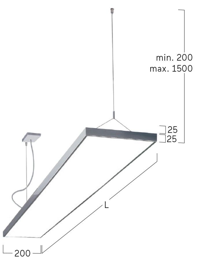 LED-Pendelleuchte CG4AEE-830M-L1200-Y