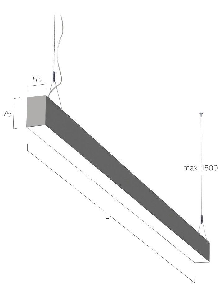 LED-Pendelleuchte LG3OEL-830H-L2055-Y