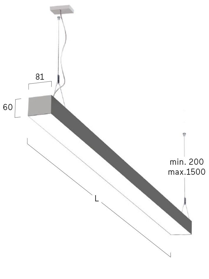 LED-Pendelleuchte LR6AEE-830M-L1182-Y