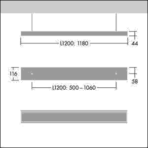 LED-Pendelleuchte PUNCH 3 AS #96630502