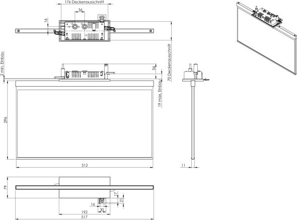 LED-Rettungszeichenleuchte AGC408WL-AZ