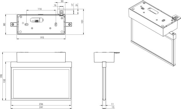 LED-Rettungszeichenleuchte AMD401SC