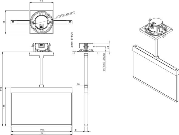 LED-Rettungszeichenleuchte AMEP401SC