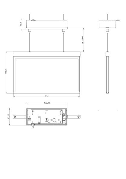 LED-Rettungszeichenleuchte AXDC008SC-AZ