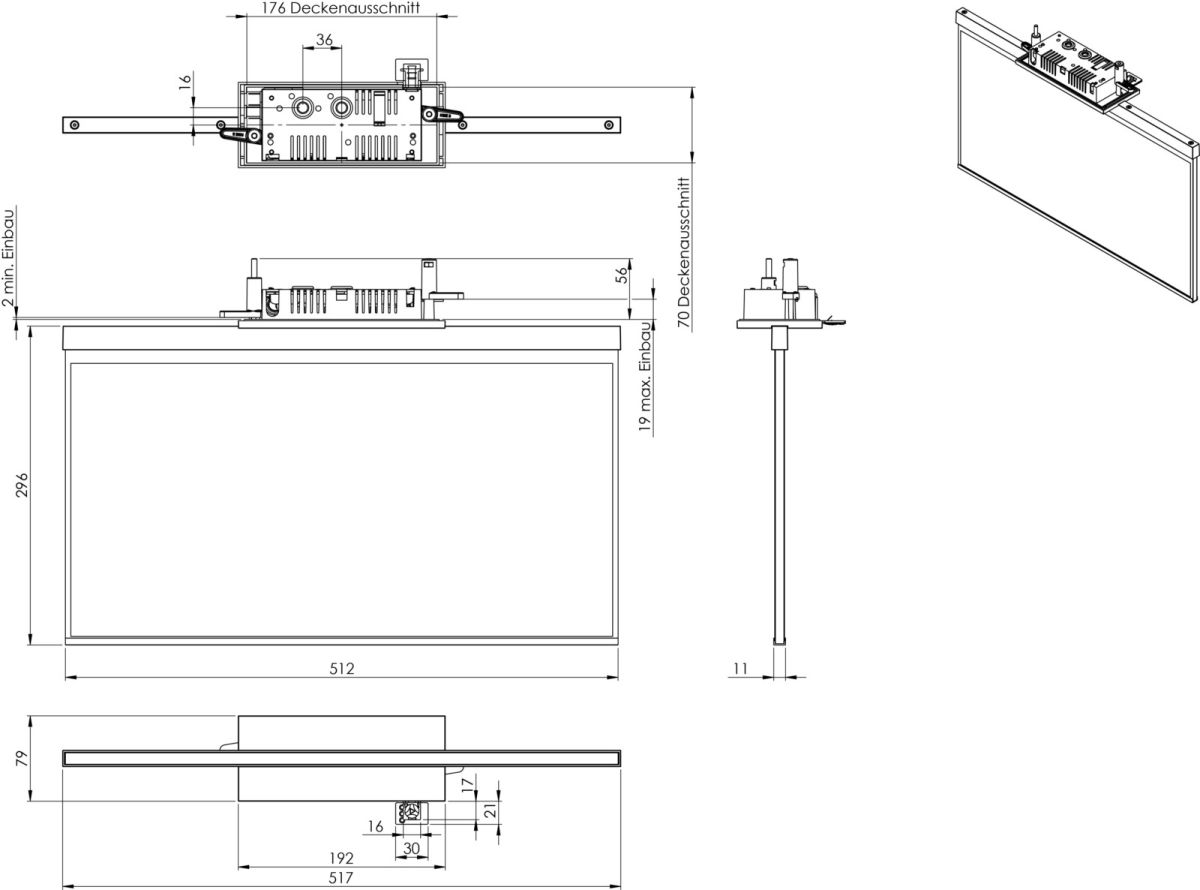 LED-Rettungszeichenleuchte AGC401SC-AZ