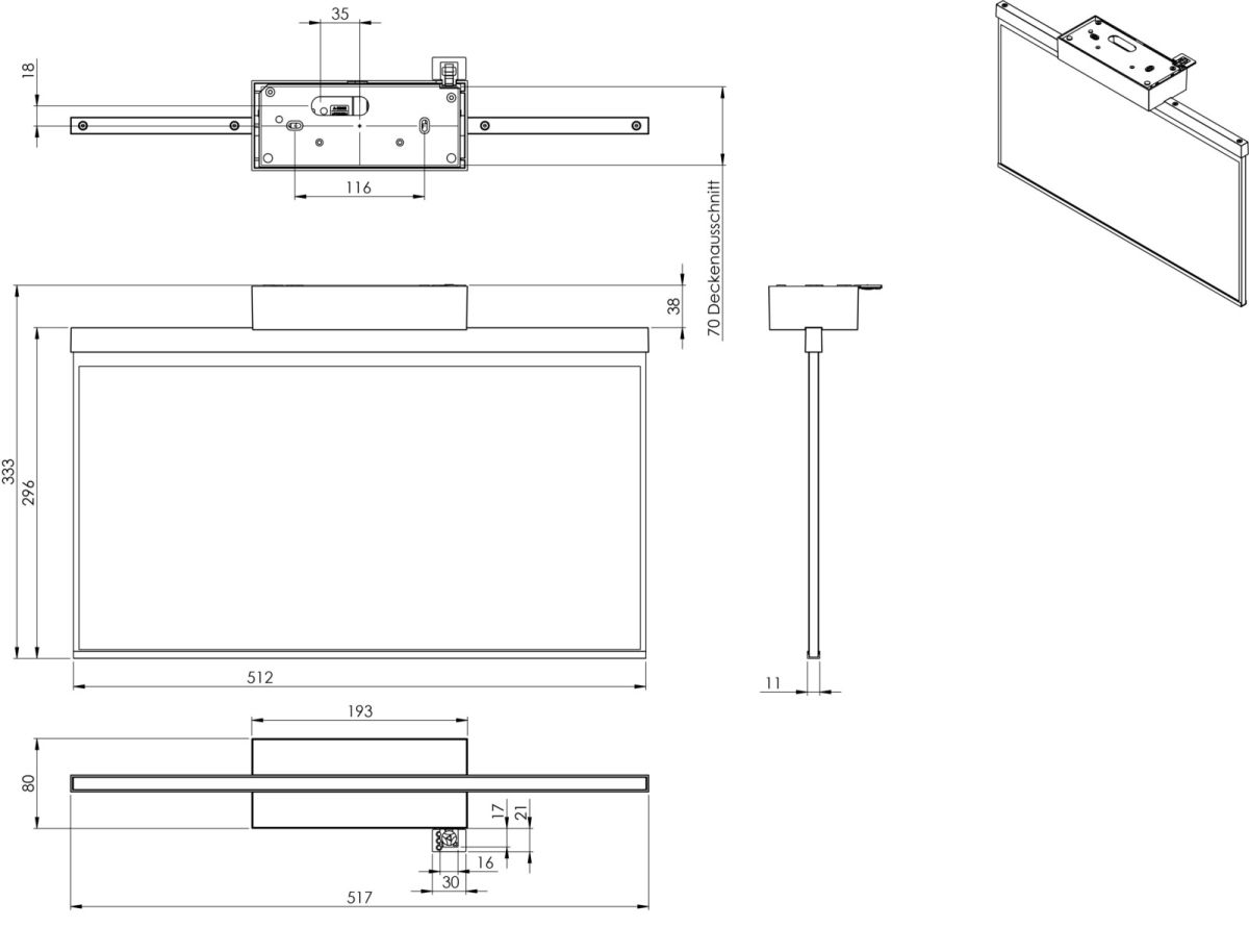 LED-Rettungszeichenleuchte AGD401WL