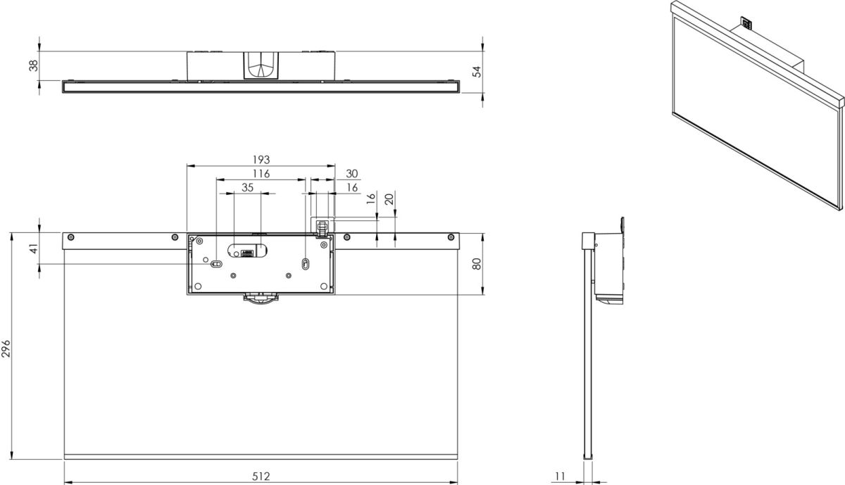 LED-Rettungszeichenleuchte AGW401WL-AZ