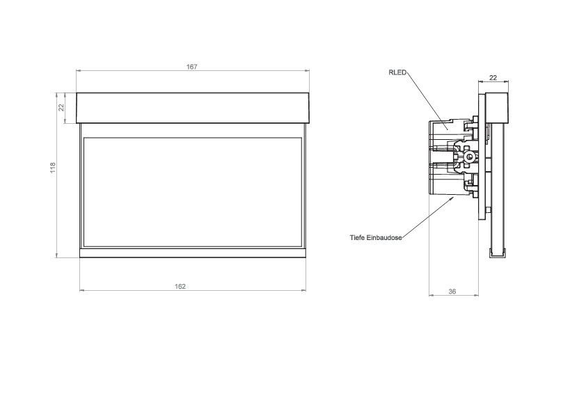 LED-Rettungszeichenleuchte AIR001SC-E